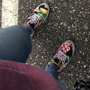 Floral vans.